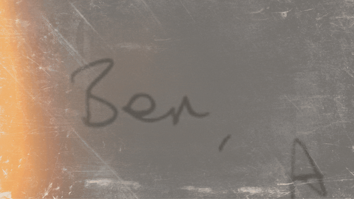 Close-up of the handwritten note showing the 'fake shake' and erratic baseline discussed in the forensic report. Text reads: 'A quick note to try and explain and draw a line under the present situation.'